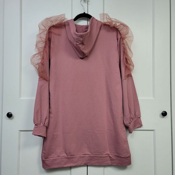 Fashion nova hooded sweatshirt dress, medium - Picture 3 of 9